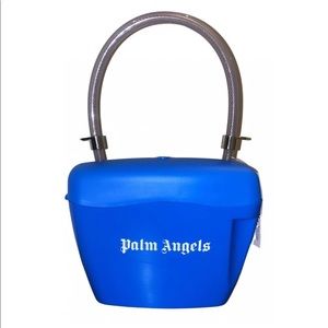 PALM ANGELS PADLOCK BAG BLUE